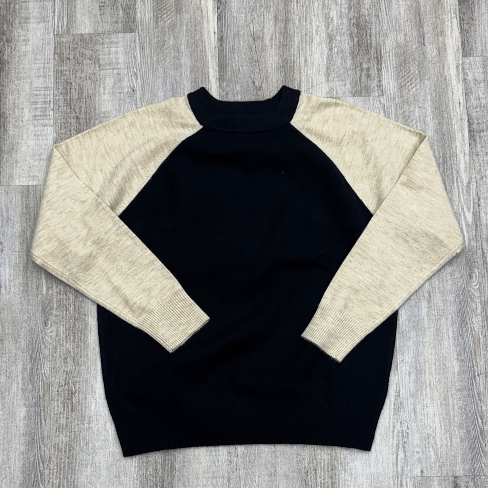 Women’s Black and Cream Sweater
